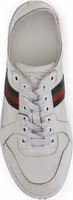 White Calf Leather Bos Taurus Athletic Sneakers 4