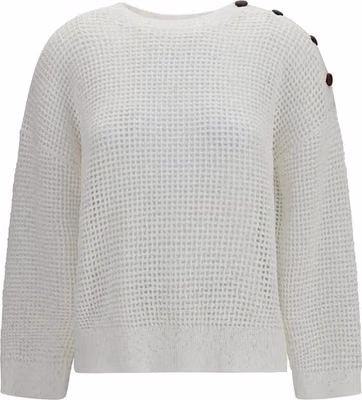 White Cotton Sweatshirt