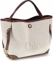 Beige Fabric Shoulder Bag 2