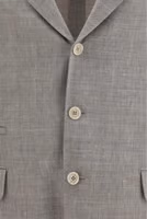 Beige Linen Full-Length Jacket 3