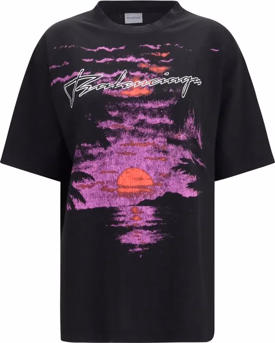 Black Cotton T-Shirt