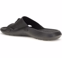 Black Rubber Sandals 3