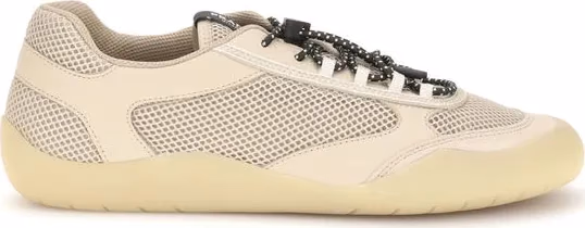 Beige Polyester Athletic Sneakers