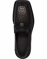 Black Leather Slip-On Loafers 3