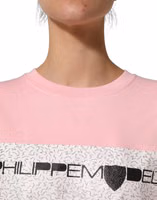 Pink Cotton Logo Long Sleeves Pullover Sweater 5