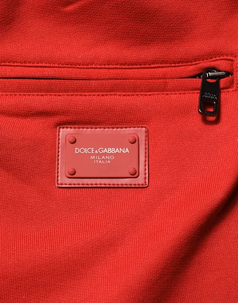 Red DG Logo Cotton Jogger Men Sweatpants Pants