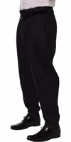Black Pinstripe Wool Men Dress Trouser Pants 3