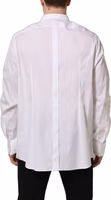 White Cotton Long Sleeves Men Dress Shirt 2