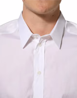 White Cotton Long Sleeves Men Dress Shirt 3