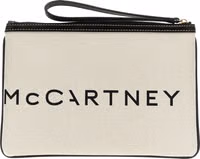 Beige Cotton Clutch Bag 2