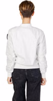 White Polyamide Bomber 2