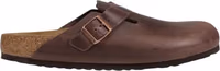 Brown Leather Clogs 1