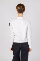 White Polyamide Bomber 3