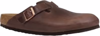 Brown Leather Clogs 2
