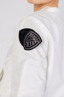 White Polyamide Bomber 4