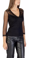Black Polyester Blouse 3