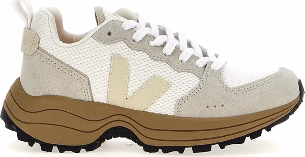 Beige Recycled Polyester Athletic Sneakers