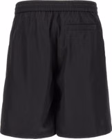 Black Polyester Bermuda Shorts 2