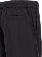 Black Polyester Bermuda Shorts 4