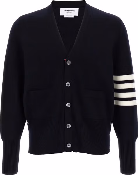 Blue Virgin Wool Cardigan