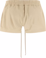 Beige Lamb Leather Bermuda Shorts 2