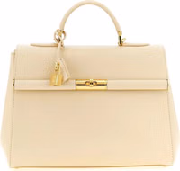 White Lamb Leather Handbag 1