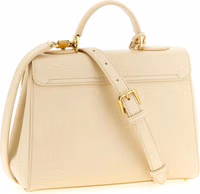 White Lamb Leather Handbag 2