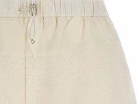 White Polyester Bermuda Shorts 3