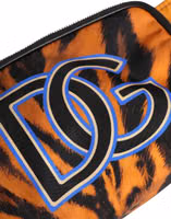Brown Tiger Print Nylon Fanny Waist Pack Borse Men Bag 3