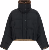 Black Cotton Full-Length Jacket 1