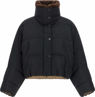 Black Cotton Full-Length Jacket