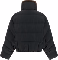 Black Cotton Full-Length Jacket 2