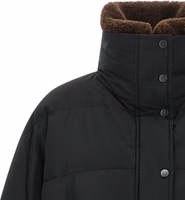 Black Cotton Full-Length Jacket 3