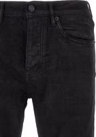 Black Cotton Tapered Jeans 3