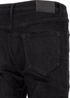 Black Cotton Tapered Jeans 4