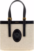 Beige Linen Tote Bag 1