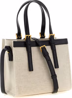 Beige Linen Tote Bag 2