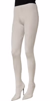 White High Heels Pumps Jersey Tights Shoes 3