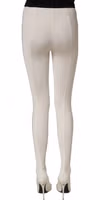 White High Heels Pumps Jersey Tights Shoes 4
