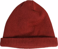 Women Bordeaux Wool Knitted Winter Beanie Capello Hat 5