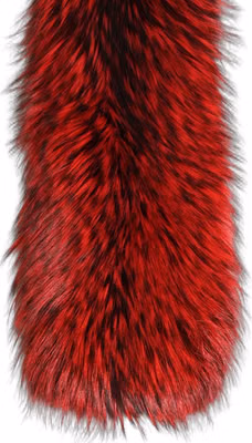 Red Fox Fur Neck Wrap Warmer Winter Scarf
