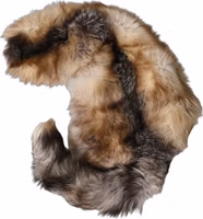 Brown Frost Fox Fur Neck Warmer Winter Scarf 3