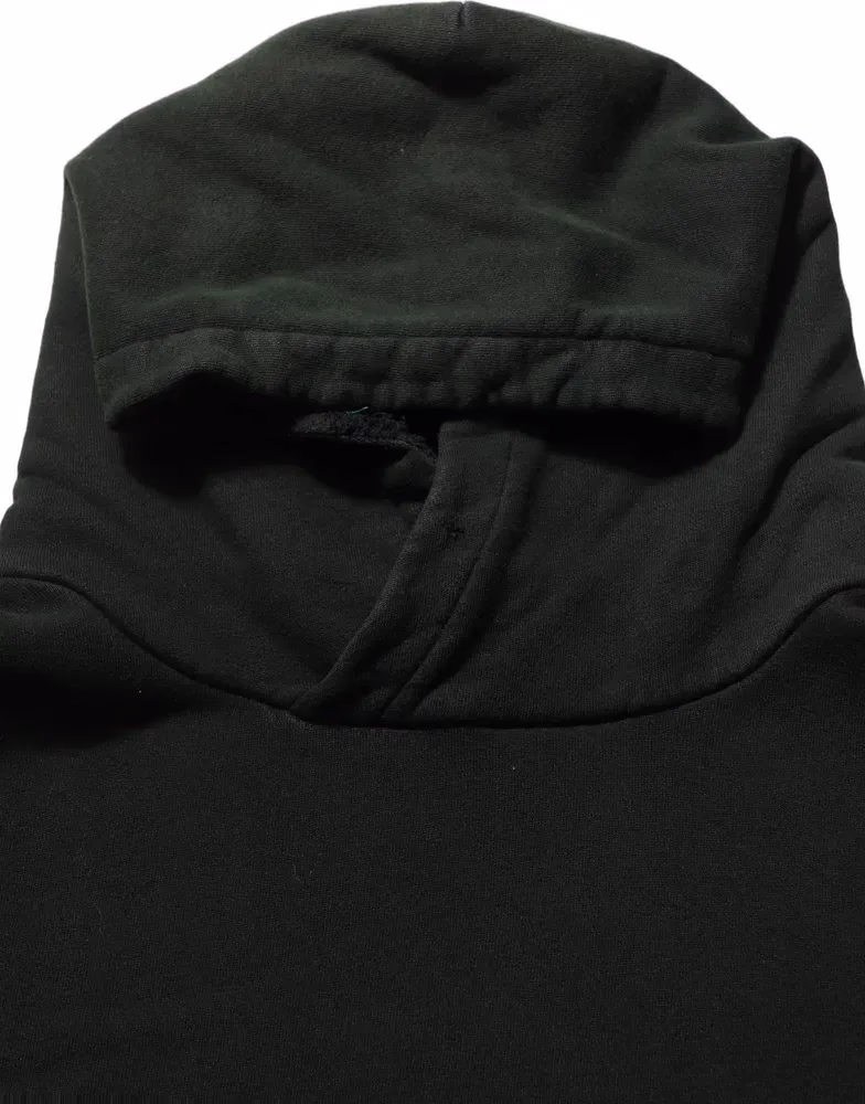 Black Cotton Hooded Men Sweatshirt Sweater