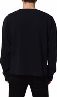 Dark Blue Logo Cotton Sweatshirt Sweater 4