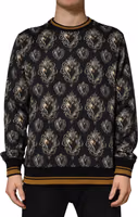 Black Sacred Heart Cotton Sweatshirt Sweater 2