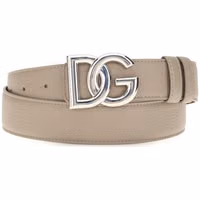 Beige Calf Leather Bos Taurus Regular Belt 1