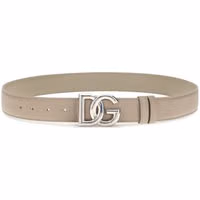 Beige Calf Leather Bos Taurus Regular Belt 2