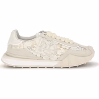Beige Calf Leather Bos Taurus Sneakers 1