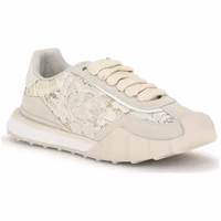 Beige Calf Leather Bos Taurus Sneakers 2