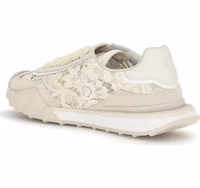 Beige Calf Leather Bos Taurus Sneakers 3
